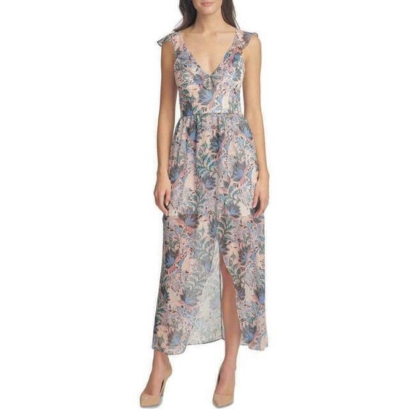 EUC GUESS FLORAL RUFFLED DRESS SIZE 4
Color: Pink Coral Multi - Picture 1 of 16
